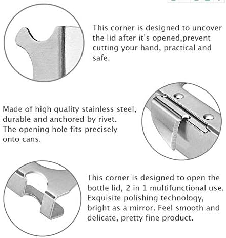 Sturdy Stainless Steel Manual Can Opener with Large Handle