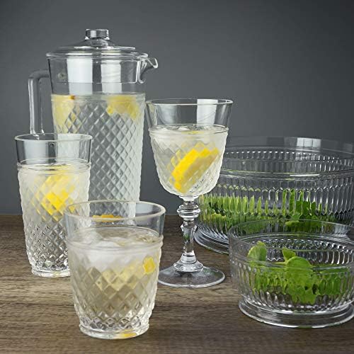 PG Drinkware Set 4 - 14oz Clear Acrylic Tumblers
