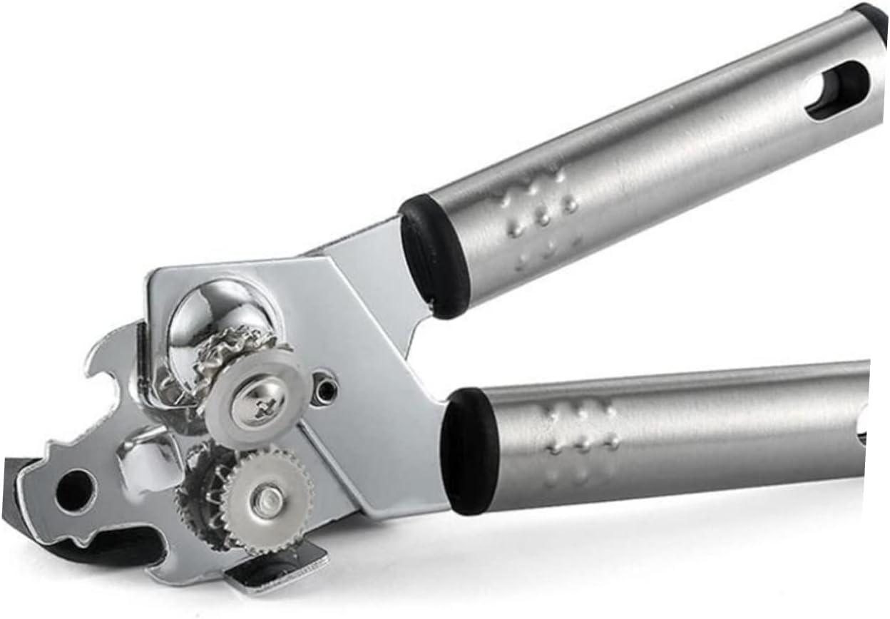 DECHOUS Manual Can Opener with Lid Lifter and Anti-Slip Grips