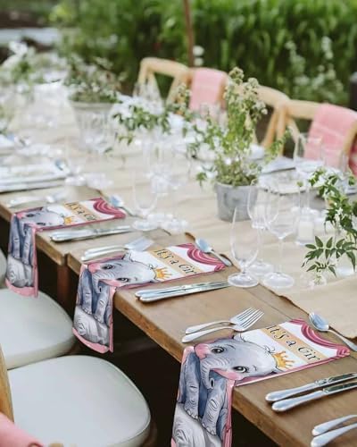 Zankwfner Cloth Napkins 6 Pack 20x20 Inches Pink Polka Dot
