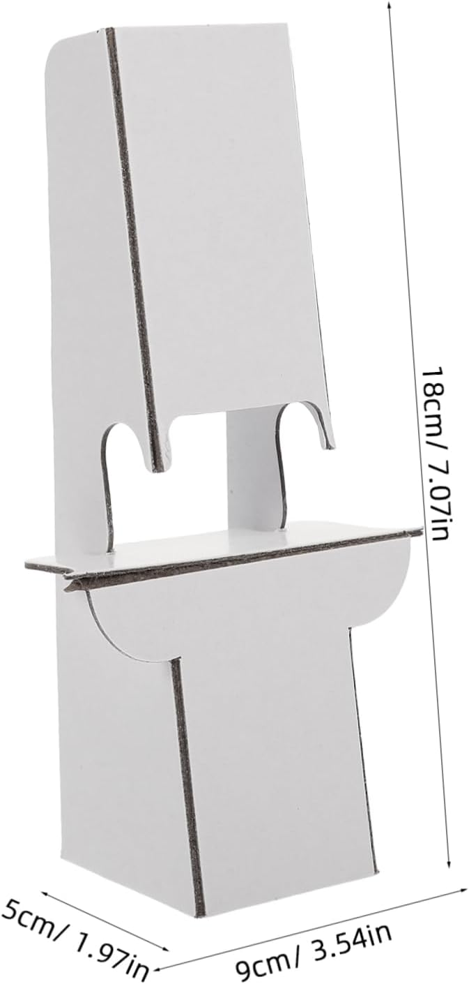 Angoily 12pcs Cardboard Display Easel Stand for Signs and Photos