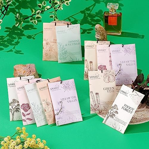 MYARO 12PCS Scented Sachets for Closet Drawer Freshness
