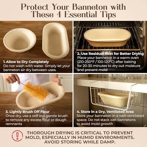 13 Inch Oval Wood Pulp Banneton Proofing Basket - 15LB Capacity