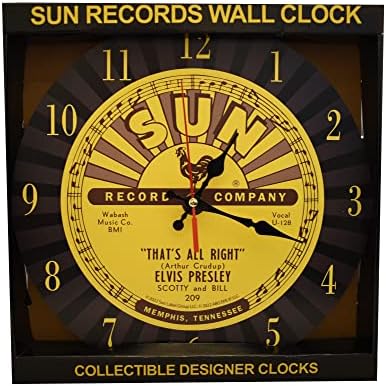 Sun Records Elvis Presley Wall Clock