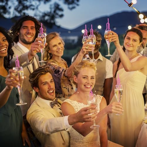 12pcs Reusable Bachelorette Party Straws Set