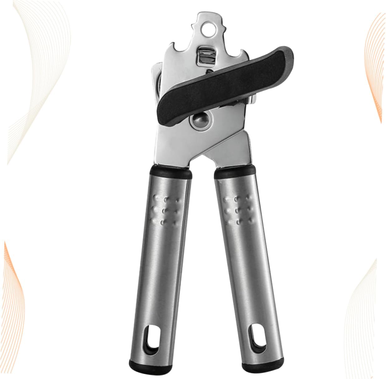 DECHOUS Manual Can Opener with Lid Lifter and Anti-Slip Grips