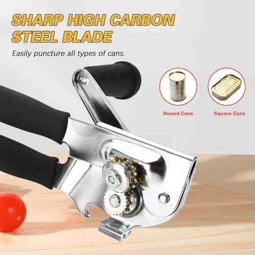 VWMYQ Heavy Duty Manual Can Opener with Magnetic Lid Lift