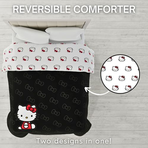 Franco Hello Kitty Reversible Microfiber Comforter Full