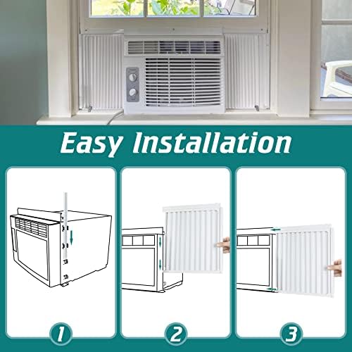 Daisypower Window AC Side Panels Curtain Kit with Frame