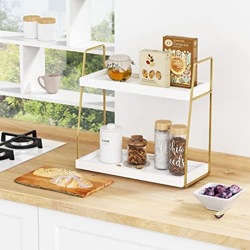 Forbena 2 Tier Bathroom Organizer Countertop Shelf