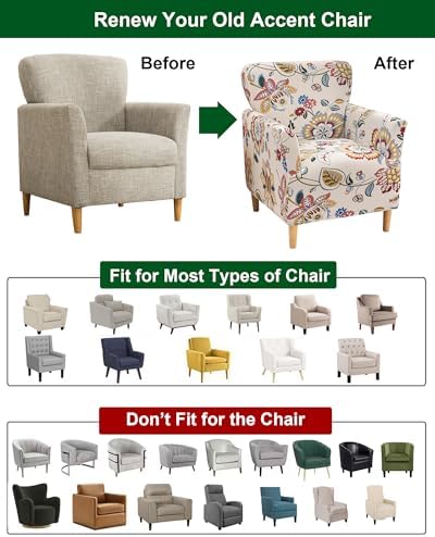 CRFATOP Stretchable Armchair Slipcover with Arms