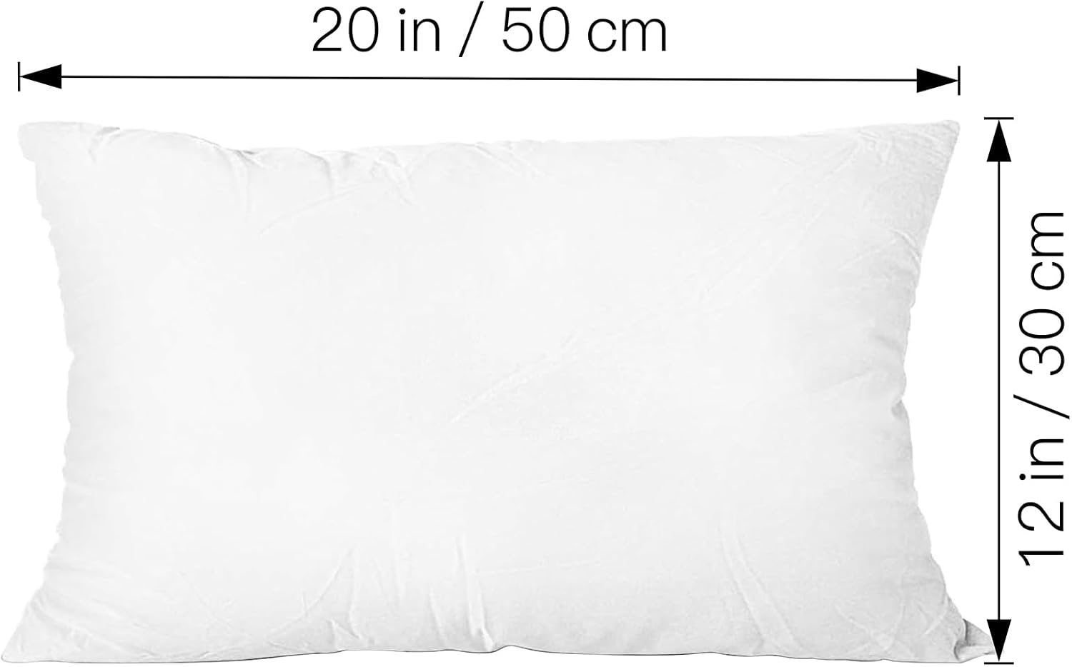 AzulHome 12x20 Pillow Inserts for Sofa and Bed