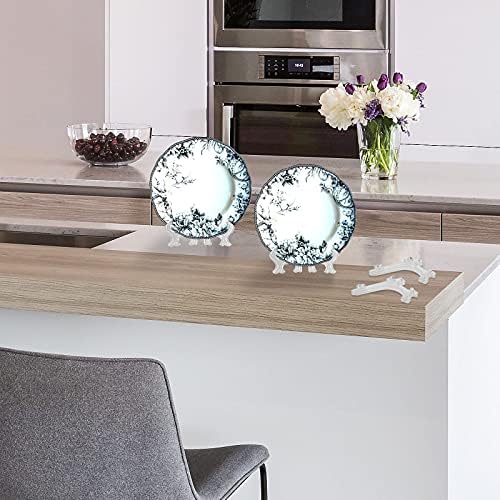 Zorfeter 25Pcs Clear Plastic Easels for Displays