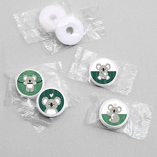 Big Dot of Happiness Koala Cutie Round Candy Stickers