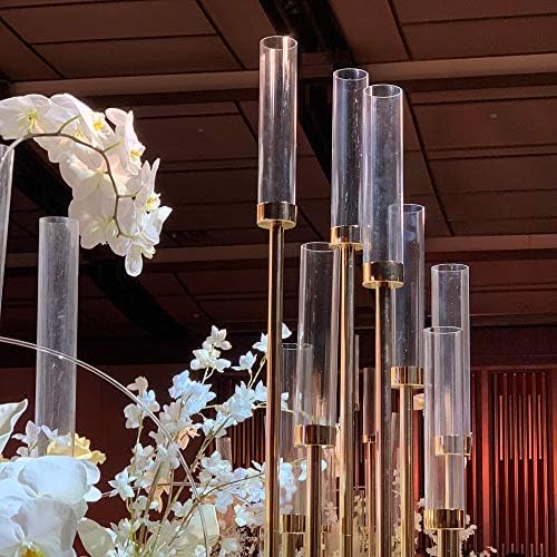 WGVI Hurricane Candle Holder Sleeve Clear Glass 4x8