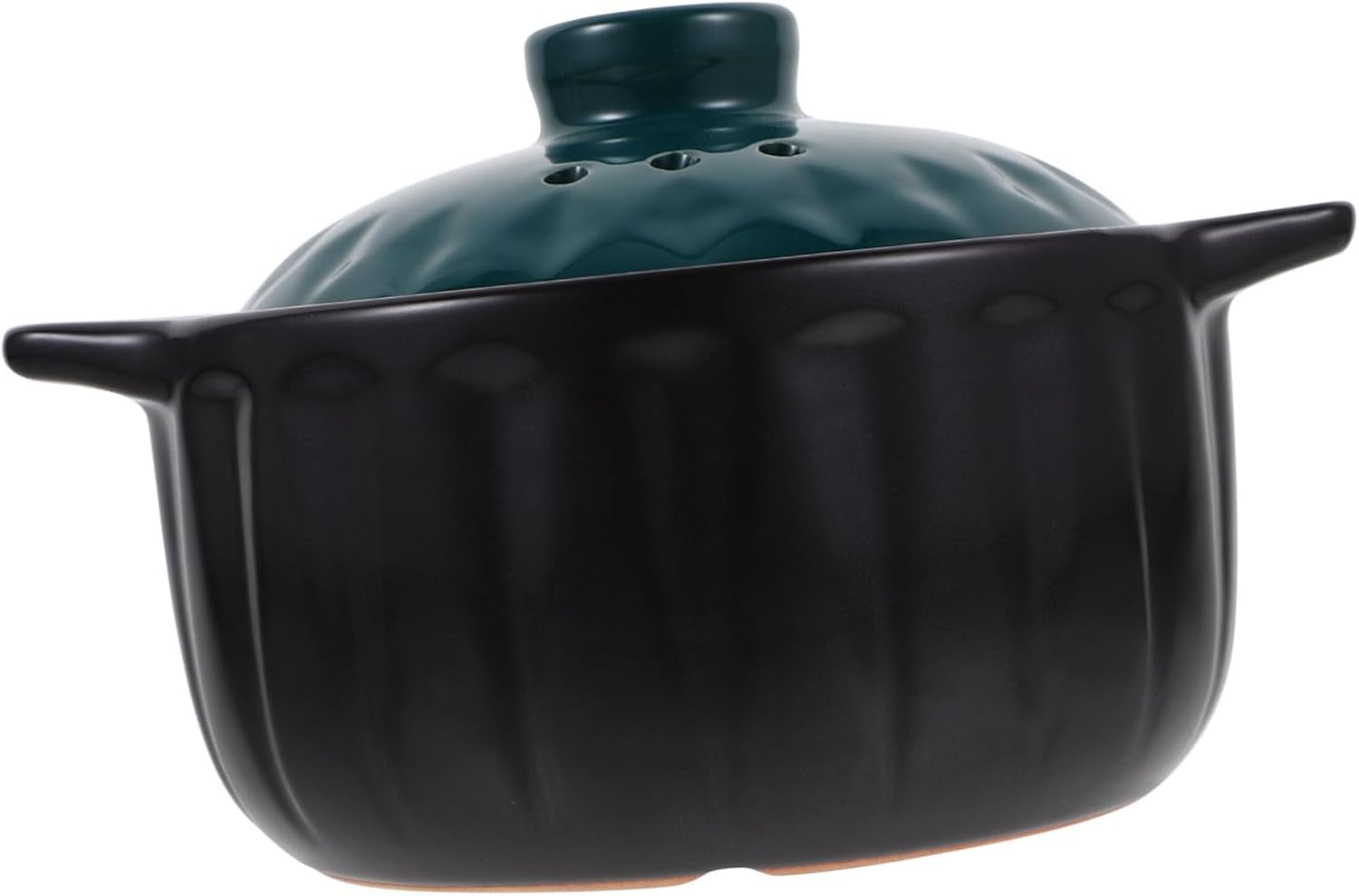 GRIRIW 1pc Ceramic Stew Pot with Lid