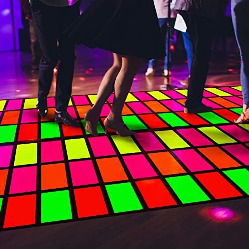 Mixweer Neon Dance Floor 118x39 Inch for Parties