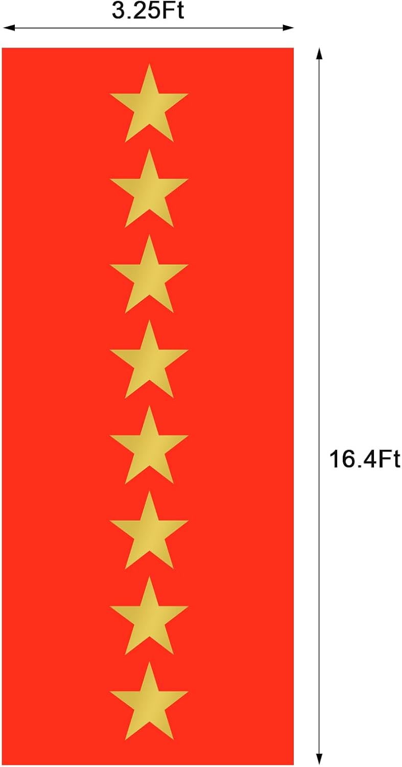 Timgle Red Plastic Carpet Runner for Party Decorations