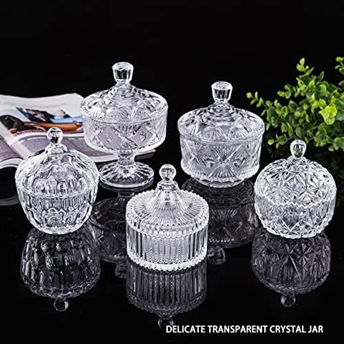Transparent Crystal Jar With Lid - Elegant Storage And Display