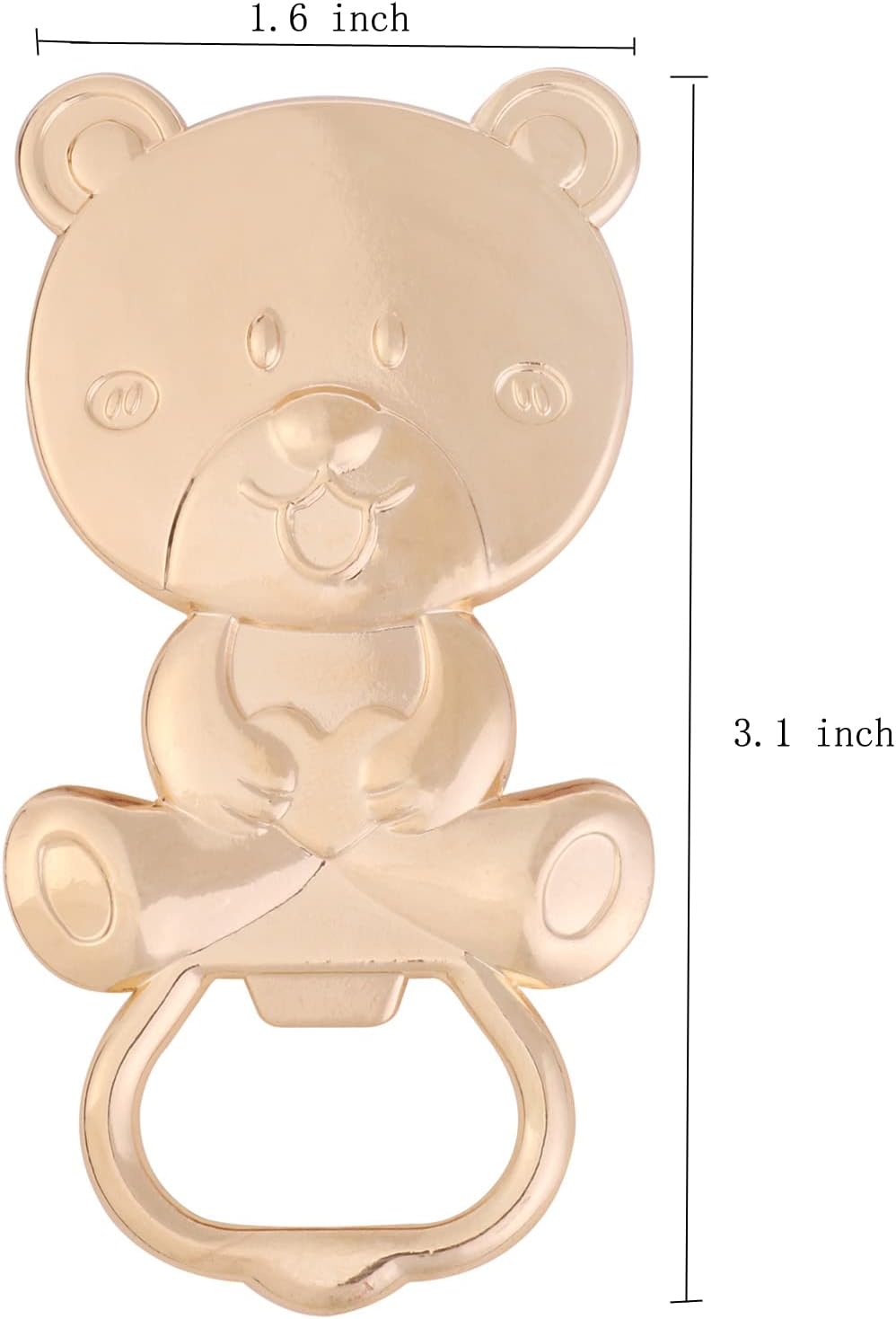 15 Pack Bear Bottle Opener Baby Shower Favor