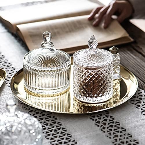 Transparent Crystal Jar With Lid - Elegant Storage And Display