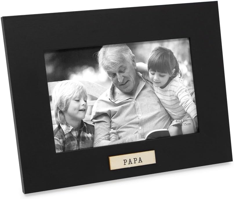 Isaac Jacobs 4x6 Wood Sentiments Papa Picture Frame