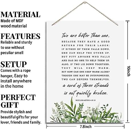 Ecclesiastes 49-12 Wall Art Sign - Inspirational Wood Decor