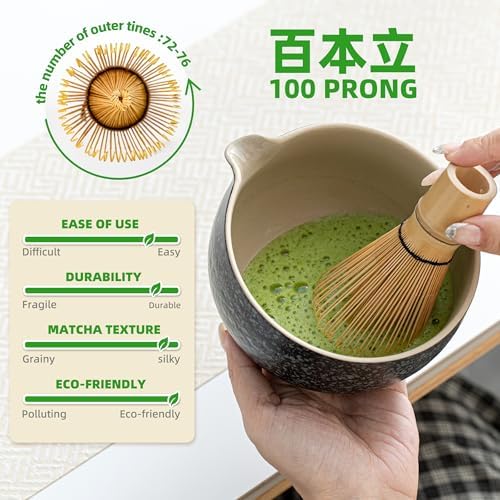 TEANAGOO 7-Piece Matcha Whisk Set for Ceremony