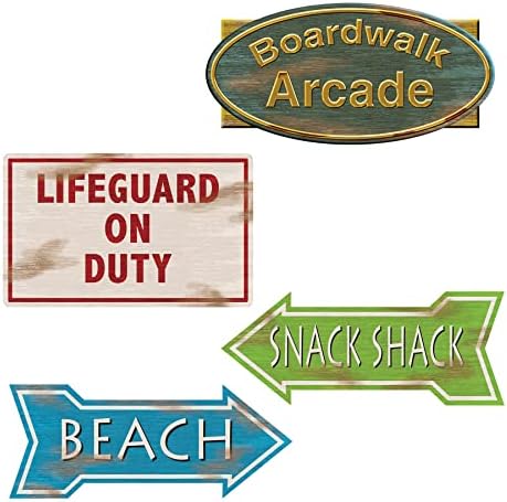 Beistle Beach Sign Cutouts Party Decor