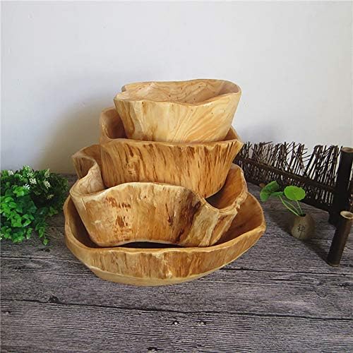 Handmade Natural Root Wood Bowl 12-14 Inches Unique