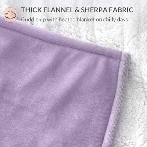 HOMLYNS LuxeHeat Heated Blanket with 5 Heat Settings
