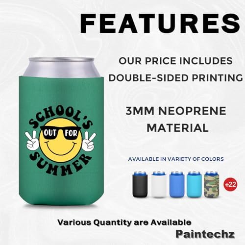 Custom Neoprene Can Coolers 150 Pack - Personalized Logo Text Photo
