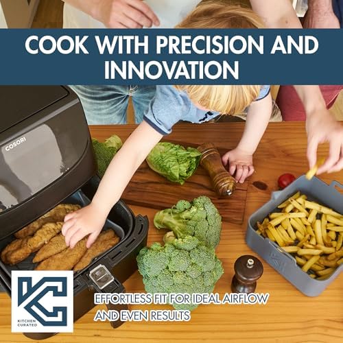 2-Piece Reusable Silicone Air Fryer Liners for Cosori