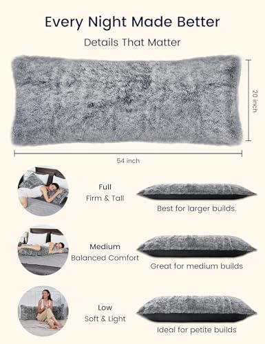 ZonLi Fluffy Body Pillow for Adults and Pregnancy
