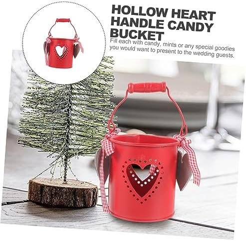 Hollow Heart Candy Bucket for Wedding Parties