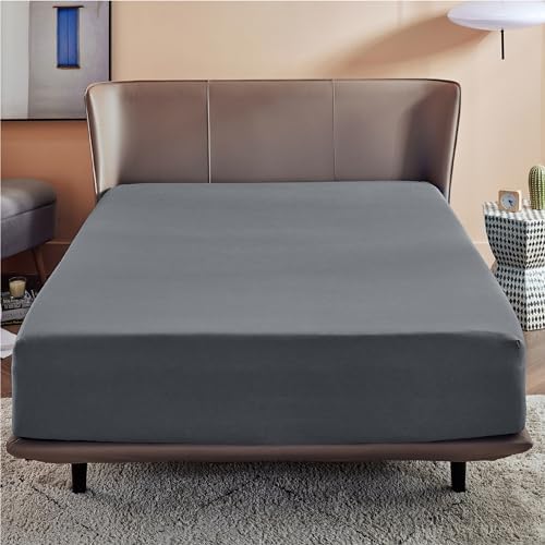 Bedsure Queen Fitted Sheet - Ultra Soft Microfiber Deep Pocket Fade Resistant