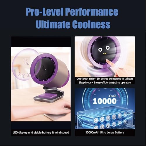 DRAYMAT 24 Hour Table Fan with Air Purifier