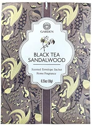 Black Tea and Sandalwood Scented Sachets 12 Pack