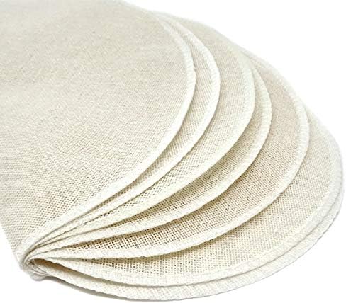 Honbay 12 Pcs Pure Cotton Round Steamer Liners
