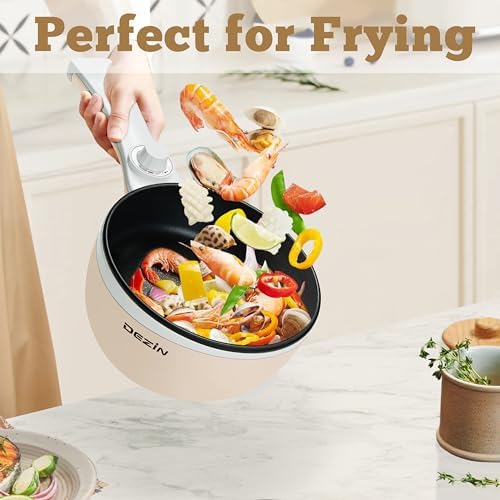 Dezin Hot Pot Electric with Steamer 15L Compact Cooker