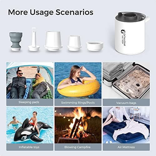 FLEXTAILGEAR Ultra Mini Air Pump with USB Rechargeable Battery