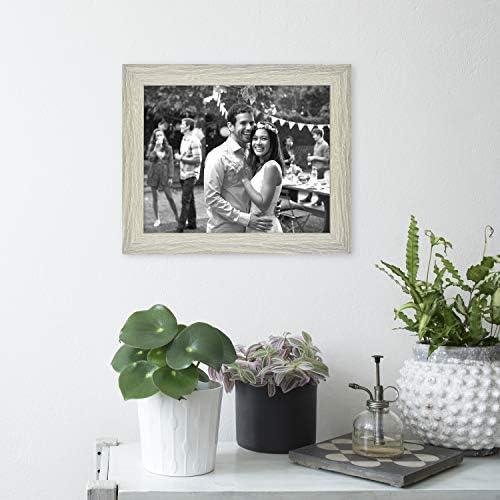 MCS Studio Gallery 8x10 Picture Frame Gray Woodgrain 4-Pack