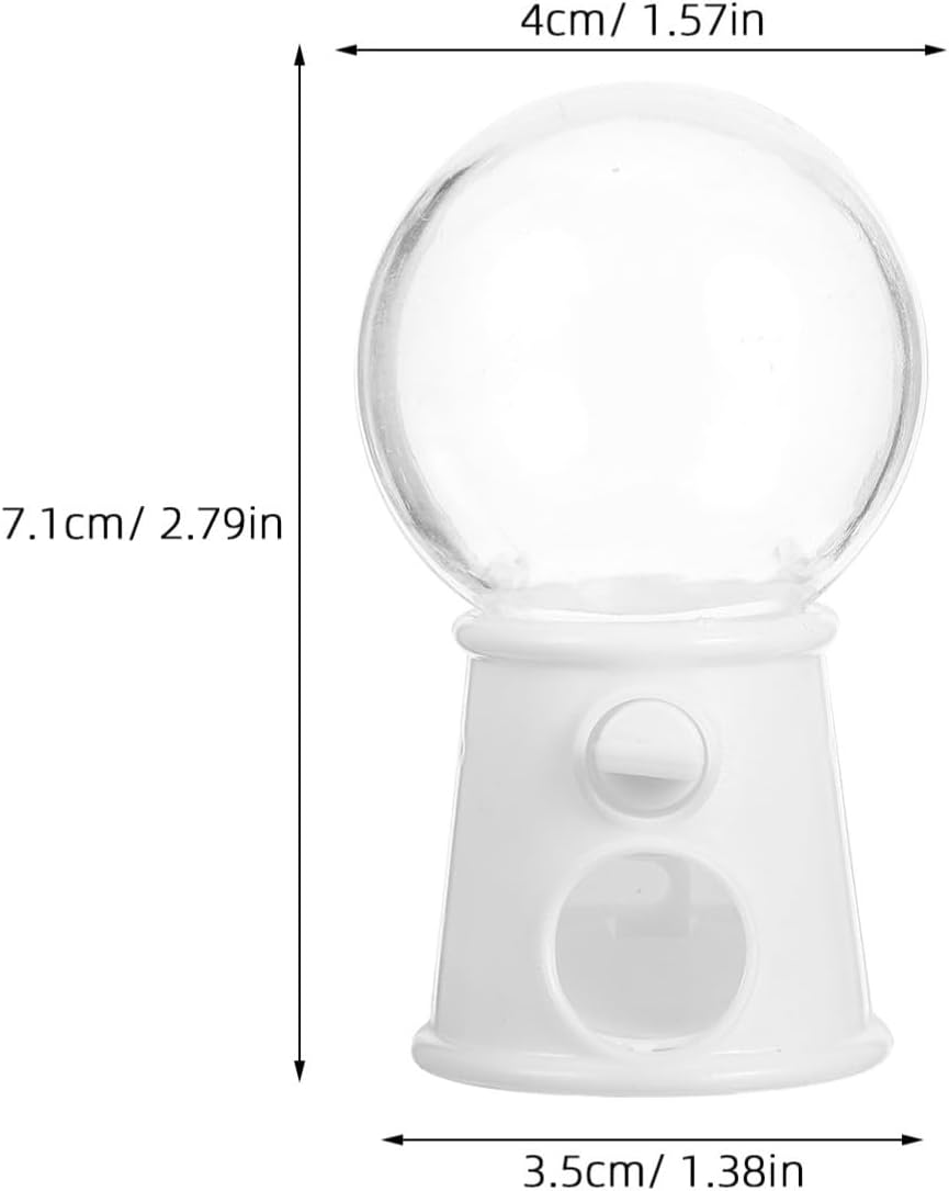 Unomor 12Pcs Mini Gumball Machines Candy Dispenser for Weddings and Parties
