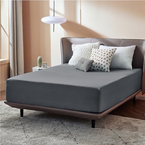 Bedsure Queen Fitted Sheet - Ultra Soft Microfiber Deep Pocket Fade Resistant