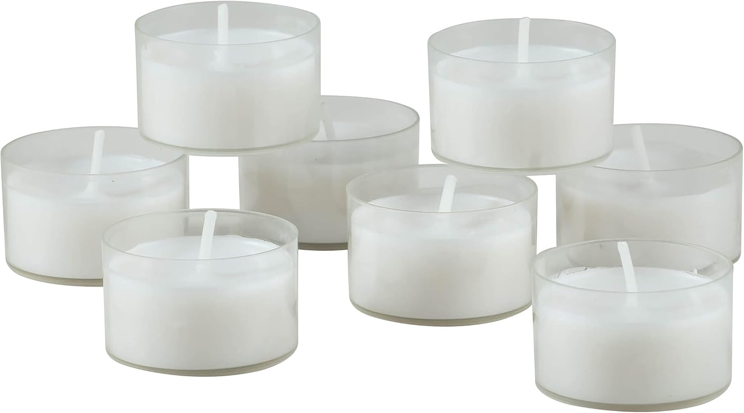 Stonebriar 96 Count White Unscented Tea Light Candles