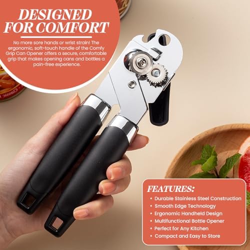 Multi-Function Can and Bottle Opener for Seniors and Arthritis Patients