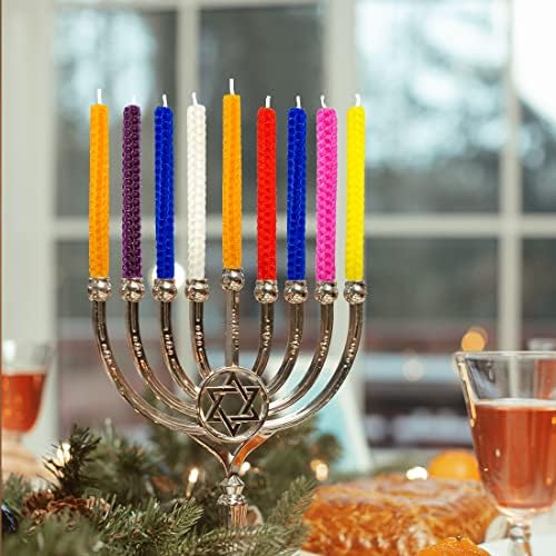 DEYBBY Honeycomb Beeswax Hanukkah Candles - 45 Piece Set