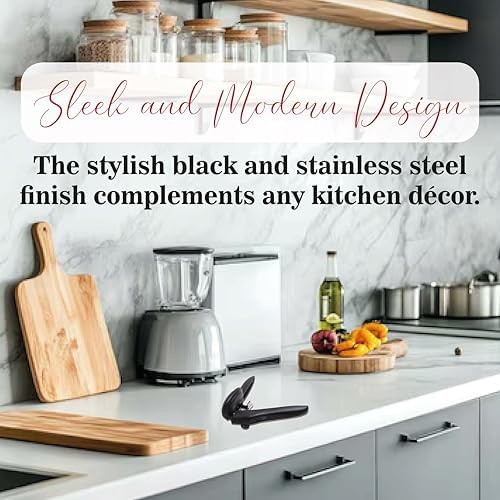 Swing-A-Way Locking Can Opener Manual 2-in-1 Black