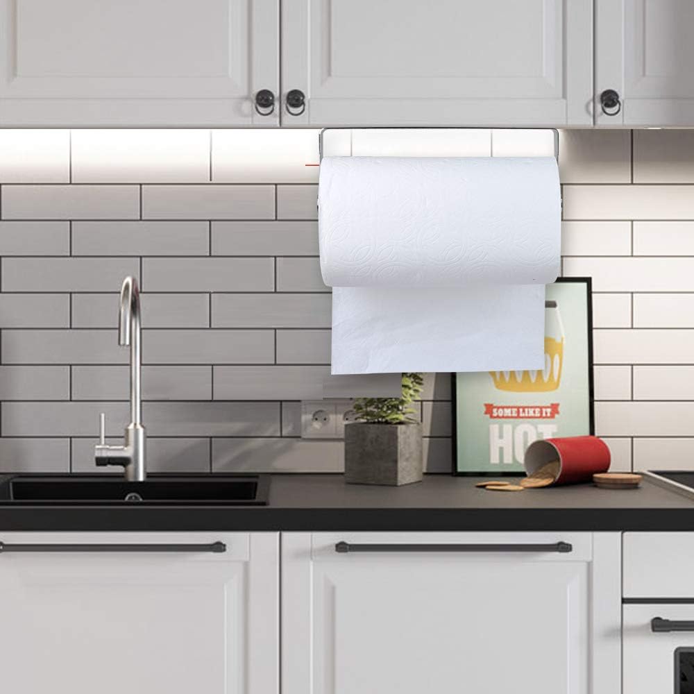 Under Cabinet Paper Towel Holder Wall Mount - Chrome Stainless Steel