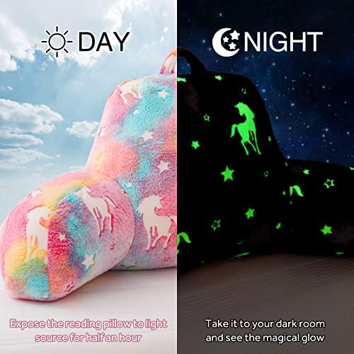 A Nice Night Unicorn Reading Pillow Glow in the Dark